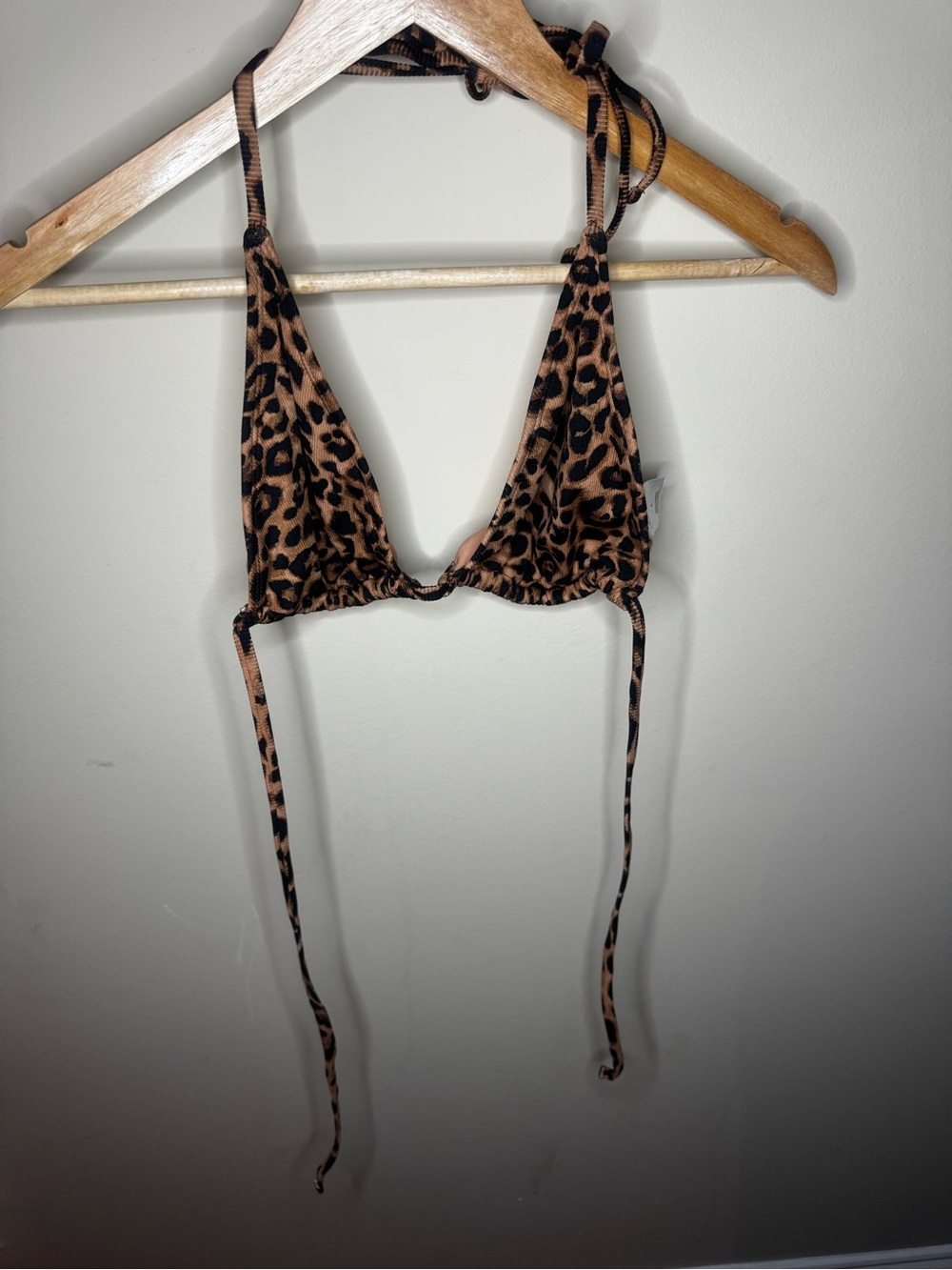 wild fable Leopard Print Bandeau Bikini Top - Brown & Black